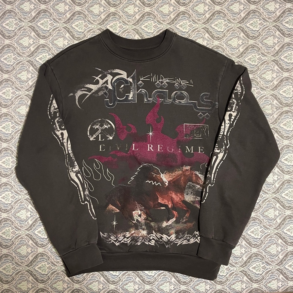 CivilRegime Vintage Wash “Chaos” Crewneck